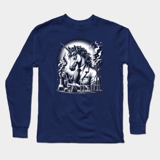 Unicorn Mad Scientist Long Sleeve T-Shirt